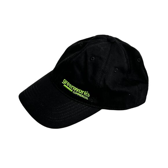 Greenworks Commercial Tools Black Logo Baseball Cap Hat Adjustable - Picture 1 of 6
